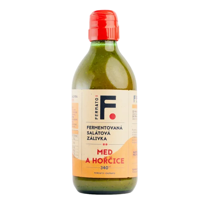 Fermato Fermentovaná rajčatová zálivka Med a hořčice 340 ml